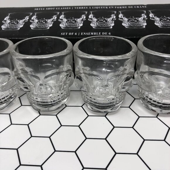 Hallow's Eve Six Skull Shot Glasses - Picture 9 of 9